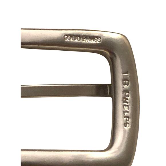 T.B.Phelps University of North Carolina Greensboro Mens Belt Nylon Leather Sz 34 - Picture 10 of 16